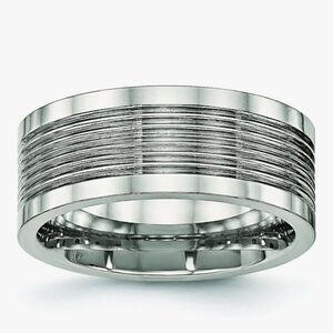 🆕️💍Steeltime Stainless Steel Wedding Band/Ring, Sz 11